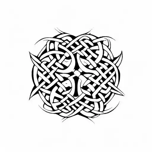 celtic knot tattoo design idea