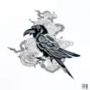 Raven tattoo design idea