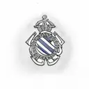 marine corps tattoo design idea