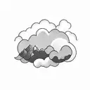 riding cloud tattoo design idea