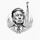 donald trump tattoo design idea