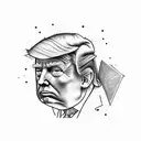 donald trump tattoo design idea