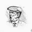 donald trump tattoo design idea