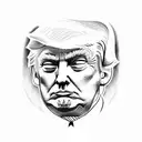 donald trump tattoo design idea