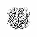 celtic knot tattoo design idea