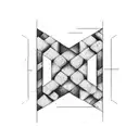 brick wall tattoo design idea