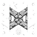 brick wall tattoo design idea