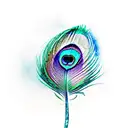 peacock feather tattoo design idea