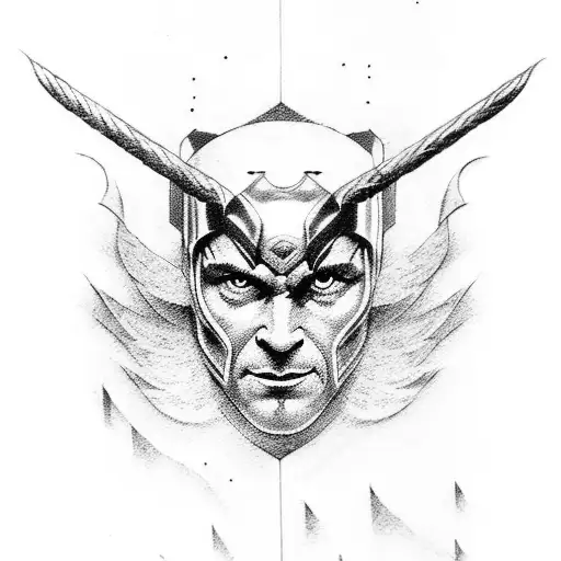 Thor Loki and Odin tattoo design idea