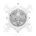 winter solstice tattoo design idea