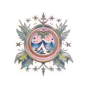 winter solstice tattoo design idea