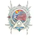 winter solstice tattoo design idea