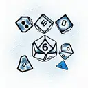 Dice tattoo design idea