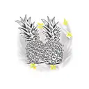 Pineapple tattoo design idea