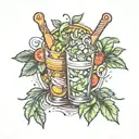 salad tattoo design idea