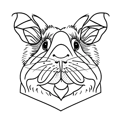 guinea pig tattoo design idea