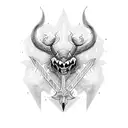 brimstone sword tattoo design idea