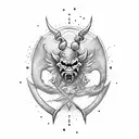 brimstone sword tattoo design idea