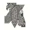 molotov cocktail tattoo design idea