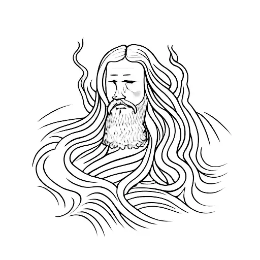 hallelujah flowing like a river tattoo design idea