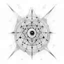 Sirius constellation with dainty "always" quote from Harry Potter tattoo design idea