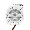 small Sirius constellation with "always" quote from Harry Potter tattoo design idea