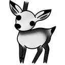 small and simple and nautical Bambi  tattoo design idea