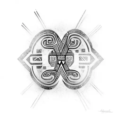 maori, including multiple animals, on human upper body tattoo design idea