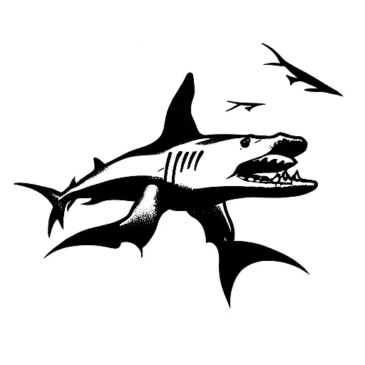 hammerhead shark tattoo design idea