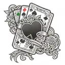 cards poker card tattoo design idea