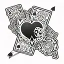 cards poker card tattoo design idea