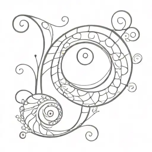 Fibonacci Paisley design tattoo design idea