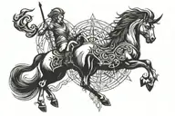 Sagittarius Capricorn tattoo design idea