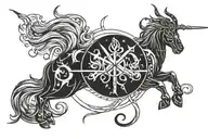 Sagittarius Capricorn tattoo design idea