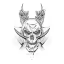 car crash with motocycle  tattoo design idea