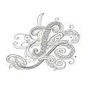 cursive z tattoo design idea