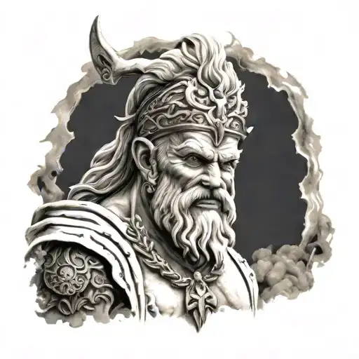 zeus geek god full forear tattoo design showcasing tattoo design idea