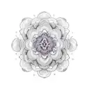 flower mandala tattoo design idea