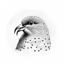 Kiwi bird tattoo design idea