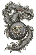 United States Marine Corps tattoo design idea