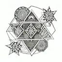 four elements tattoo design idea