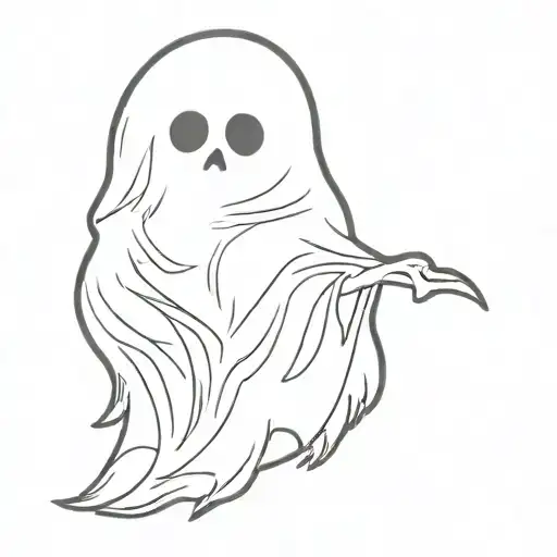 ghost  tattoo design idea