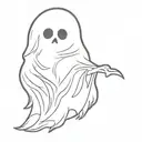 ghost  tattoo design idea