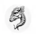 hippocampus tattoo design idea