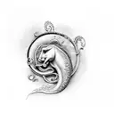 hippocampus tattoo design idea
