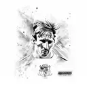 messi tattoo design idea