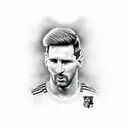 messi tattoo design idea