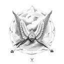 Stoic symbolism with Icarus tattoo design idea