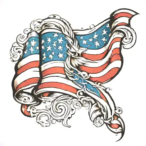 American flag half sleeve tattoo tattoo design idea