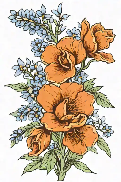 bluebonnet forearm tattoo tattoo design idea